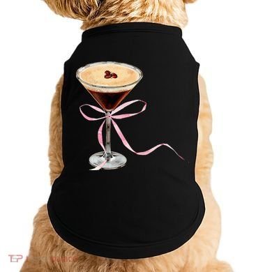 Espresso Martini Bow Graphic Doggie Tank