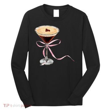 Espresso Martini Bow Graphic Long Sleeve Shirt