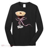 Espresso Martini Bow Graphic Long Sleeve Shirt thumb 0