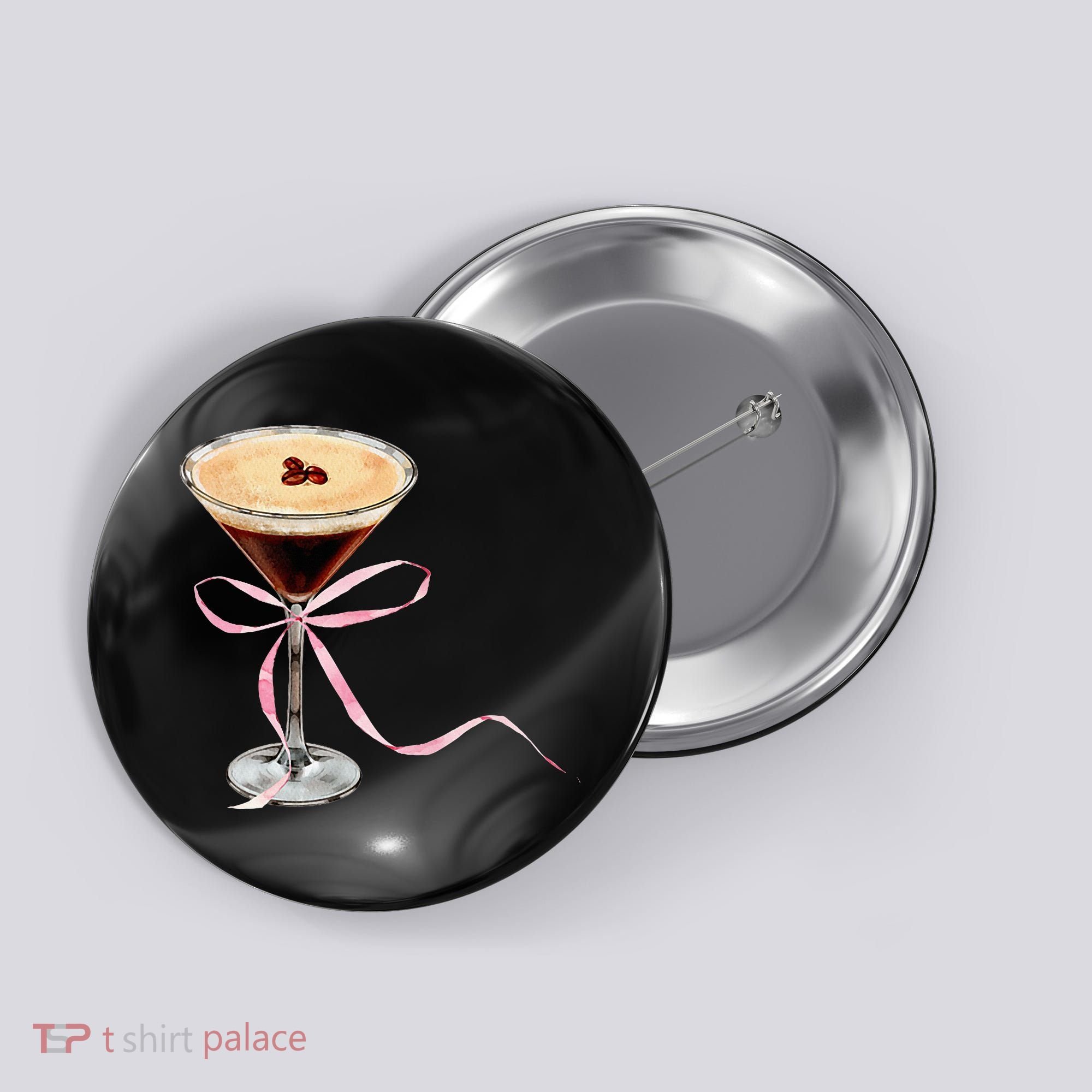 Espresso Martini Bow Graphic Button