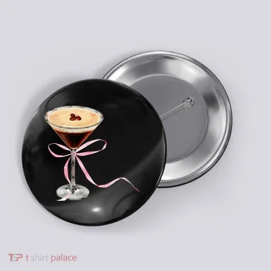 Espresso Martini Bow Graphic Button