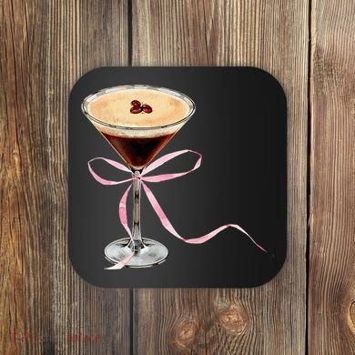 Espresso Martini Bow Graphic Coaster