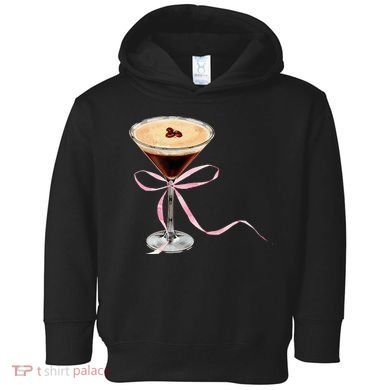 Espresso Martini Bow Graphic Toddler Hoodie