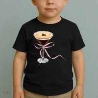 Espresso Martini Bow Graphic Toddler T-Shirt thumb 2