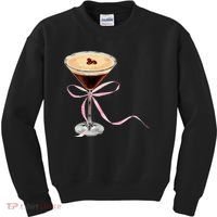 Espresso Martini Bow Graphic Kids Sweatshirt thumb 0