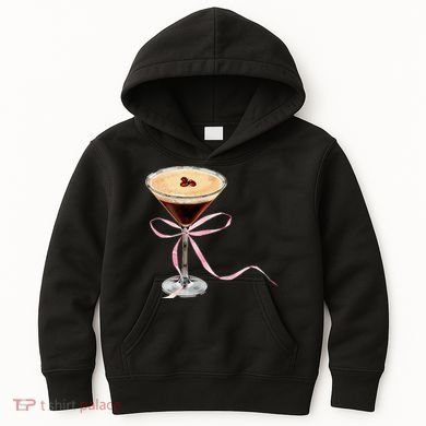 Espresso Martini Bow Graphic Kids Hoodie