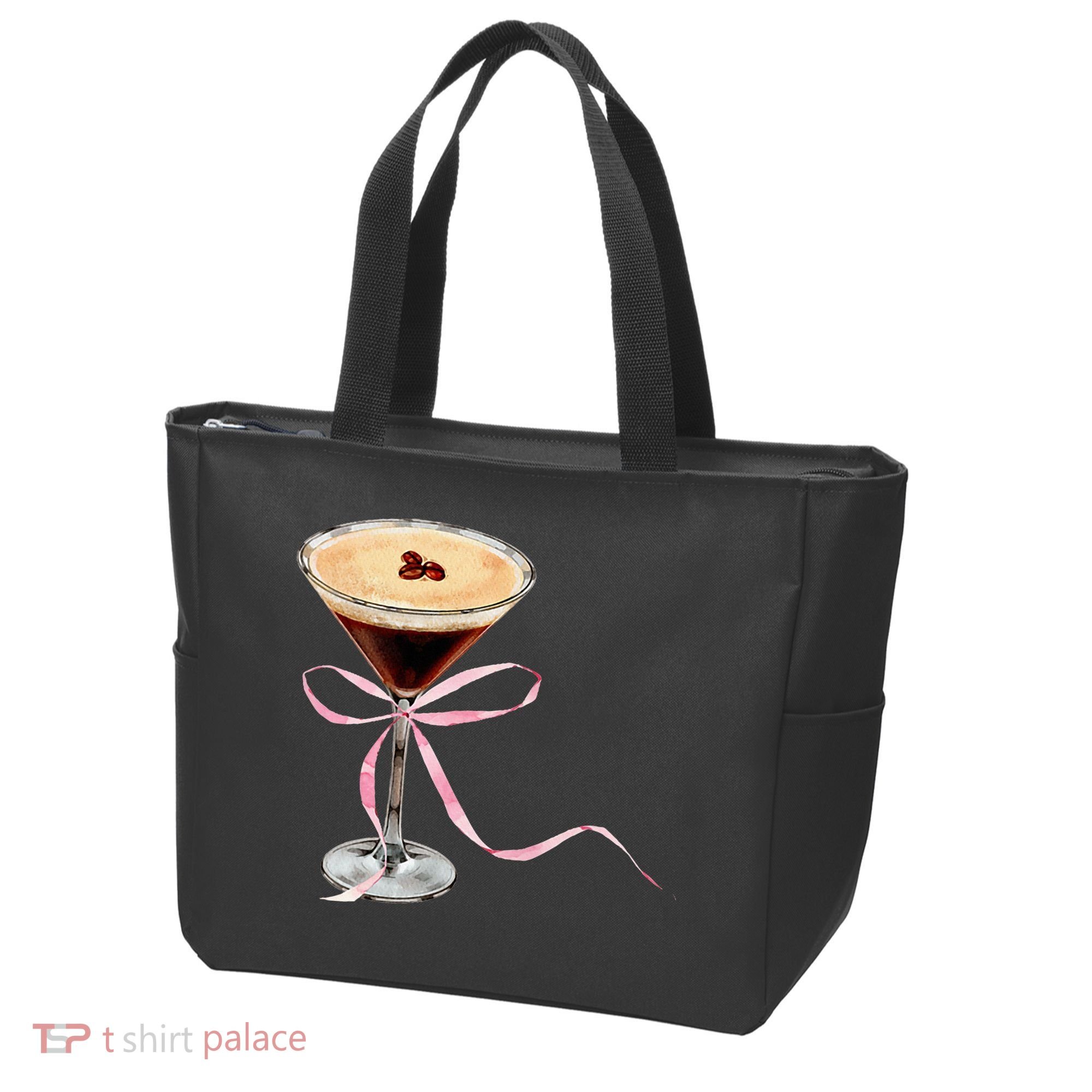 Espresso Martini Bow Graphic Tote Bag