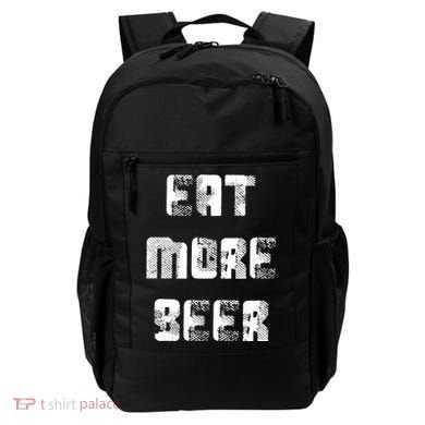 Eat More Beer Distressed Funny Drinking Backpack