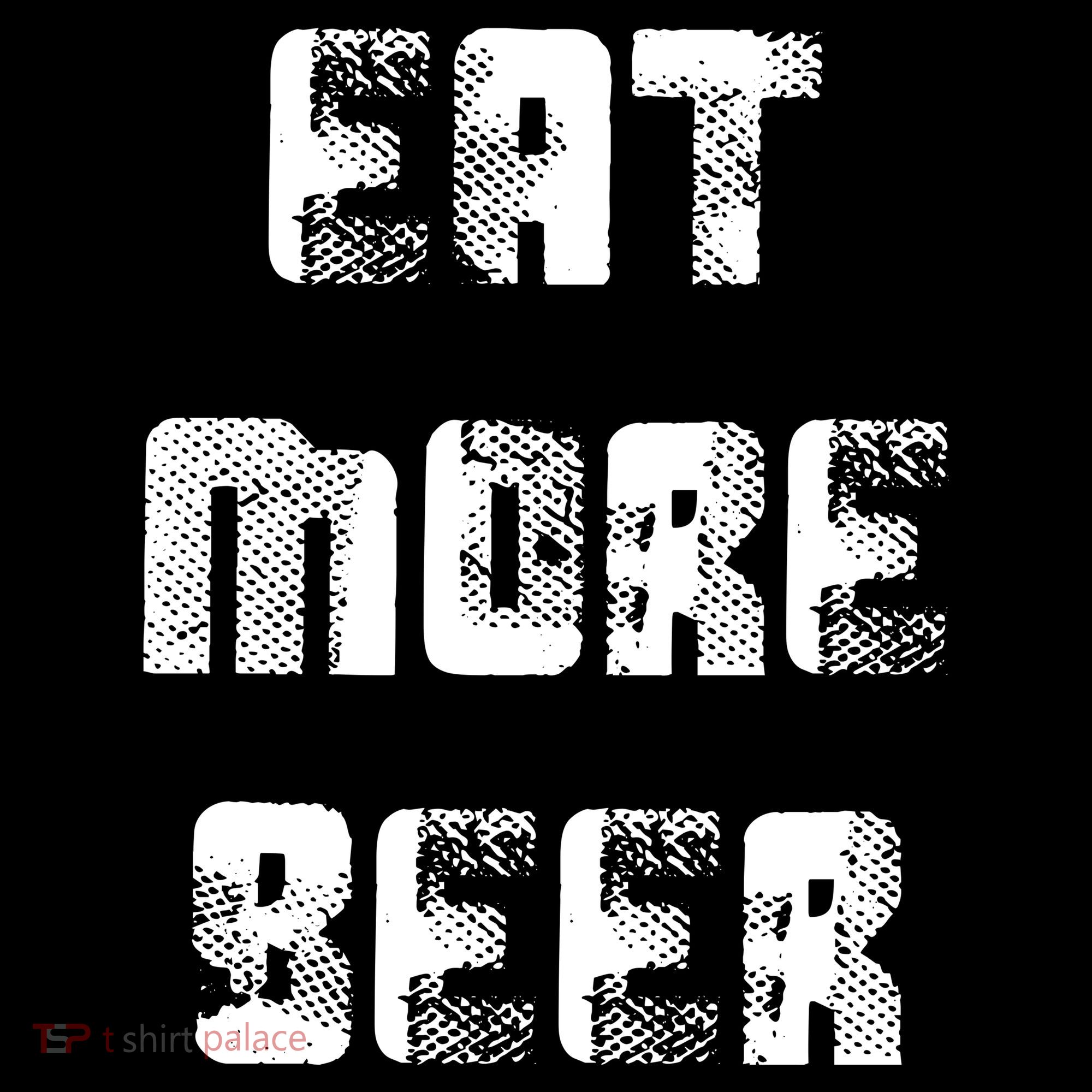 Eat More Beer Distressed Funny Drinking Women's Hoodie