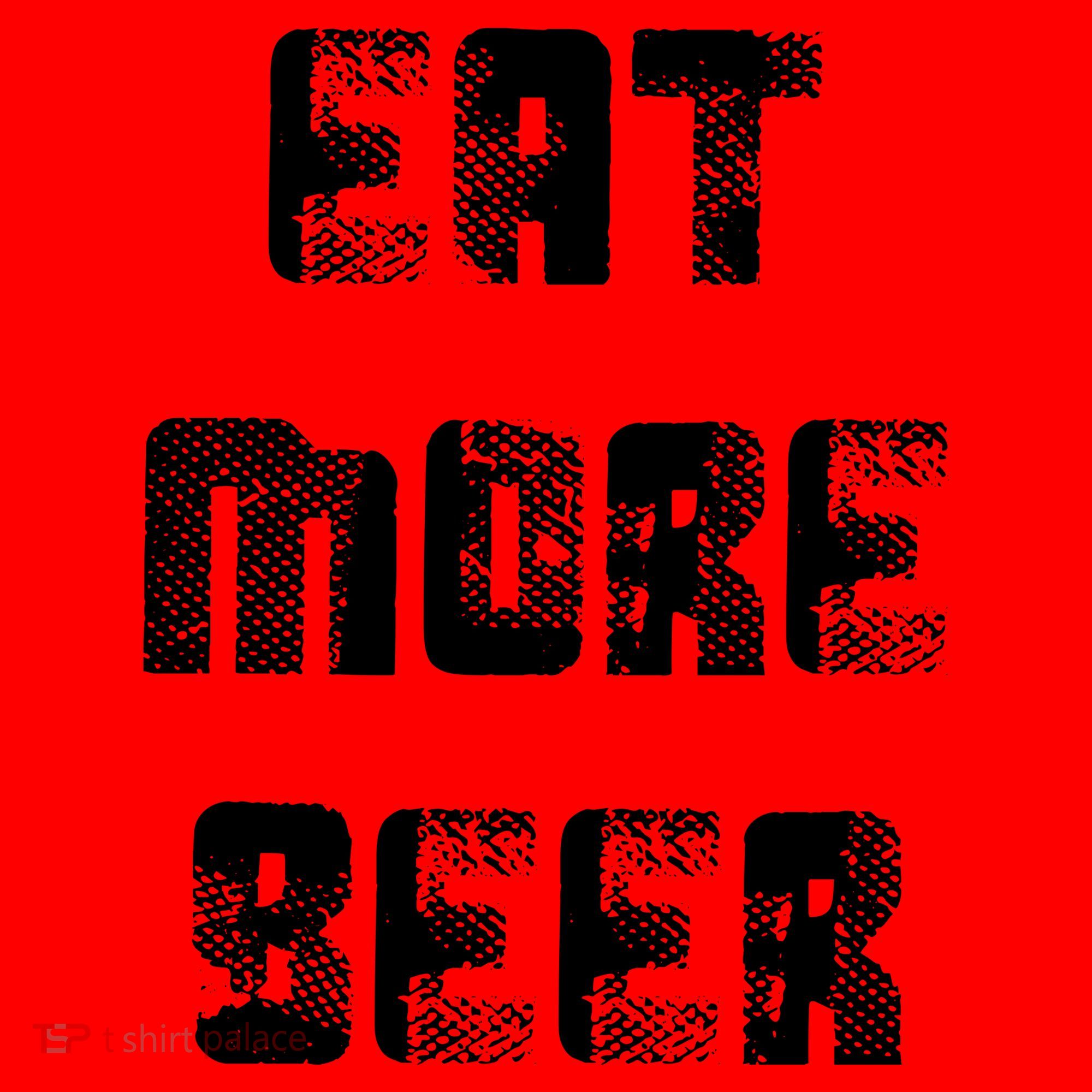 Eat More Beer Distressed Funny Drinking Santa Hat
