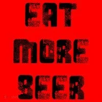 Eat More Beer Distressed Funny Drinking Santa Hat thumb 1
