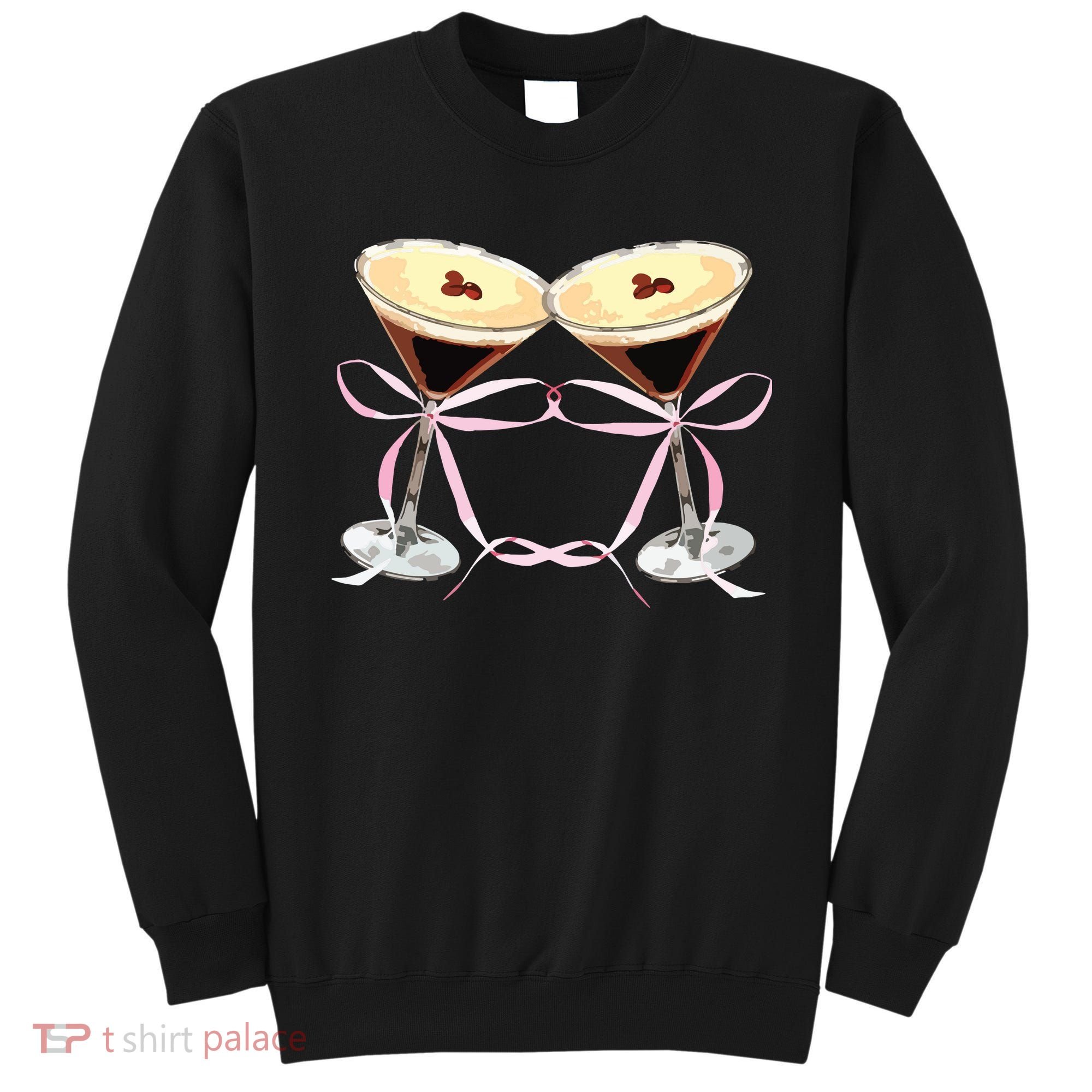 Espresso Martini Bow Graphic For Girl Women Sweatshirt