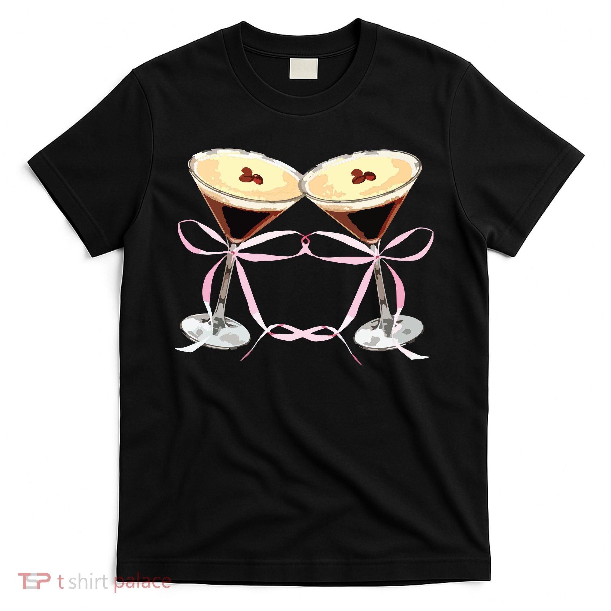Espresso Martini Bow Graphic For Girl Women T-Shirt