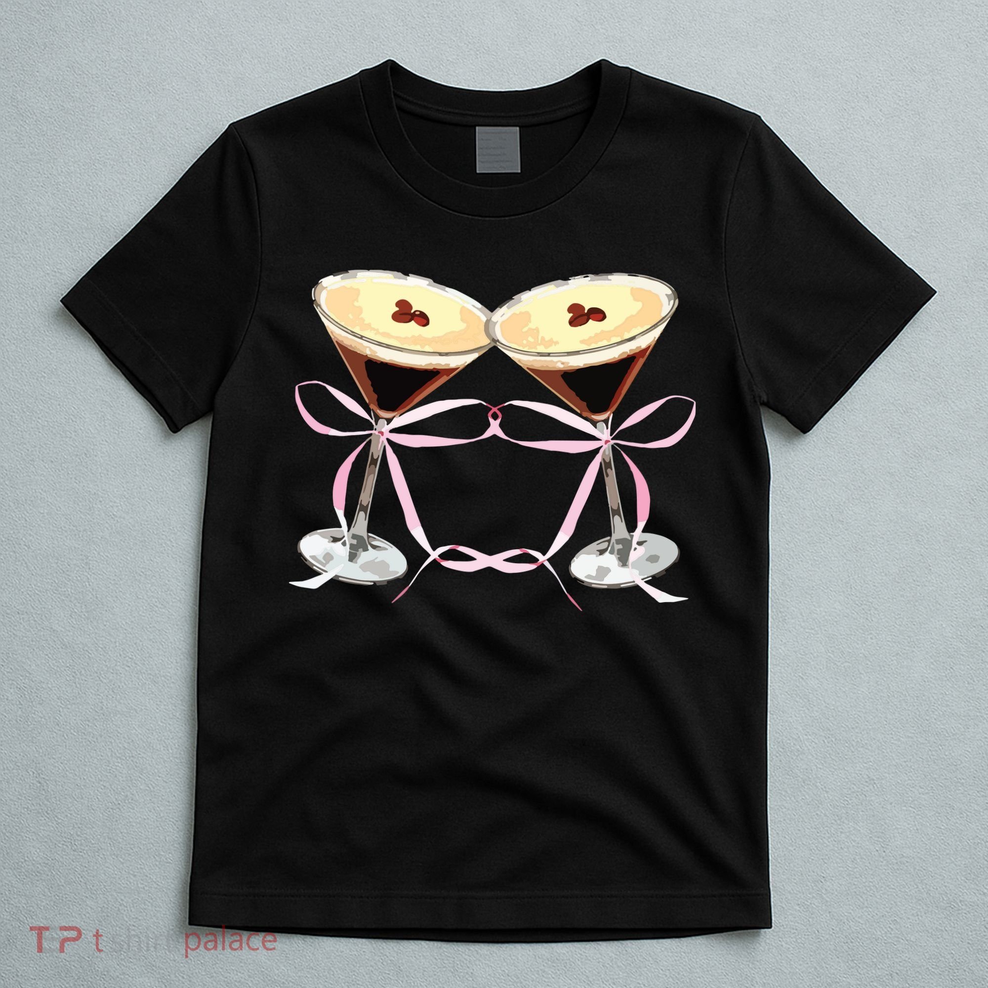 Espresso Martini Bow Graphic For Girl Women T-Shirt
