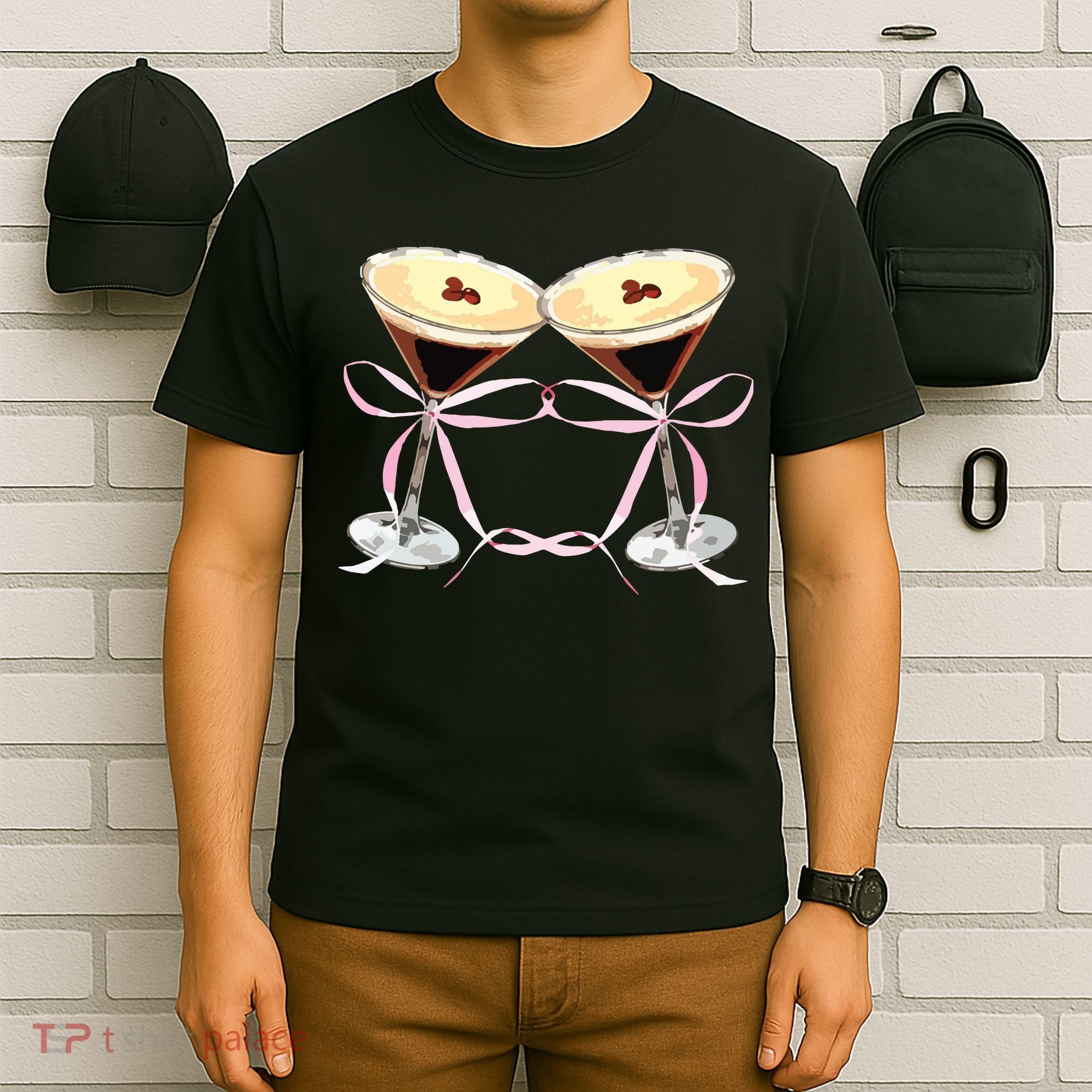 Espresso Martini Bow Graphic For Girl Women T-Shirt