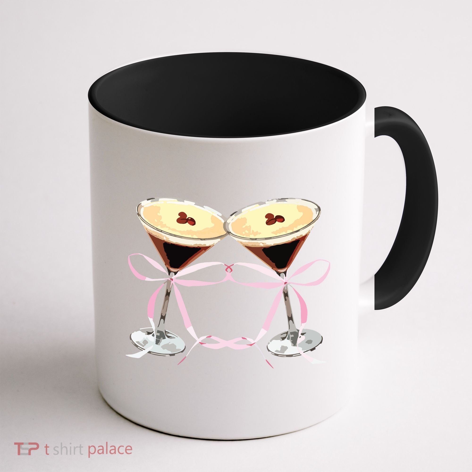 Espresso Martini Bow Graphic For Girl Women Coffee Mug
