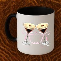 Espresso Martini Bow Graphic For Girl Women Coffee Mug thumb 2
