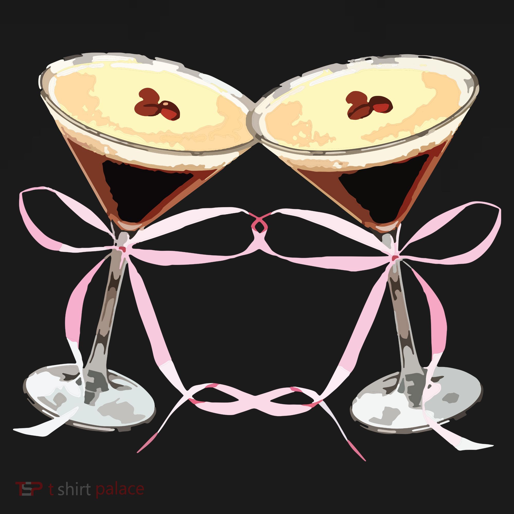 Espresso Martini Bow Graphic For Girl Women Women's Hoodie