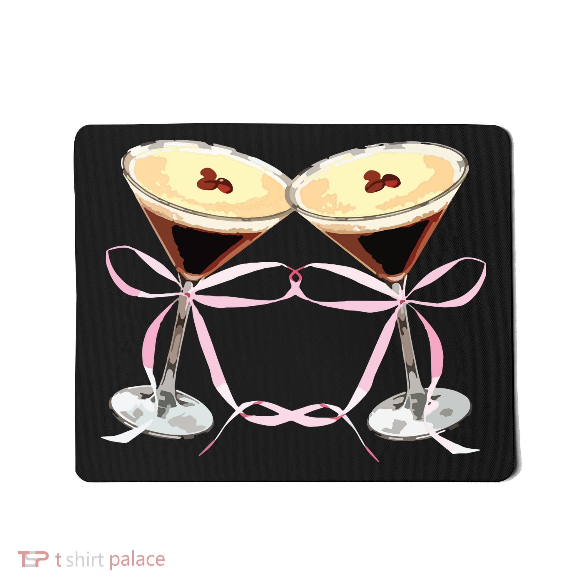Espresso Martini Bow Graphic For Girl Women Mousepad