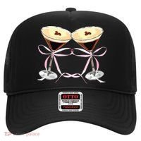 Espresso Martini Bow Graphic For Girl Women Hat thumb 0