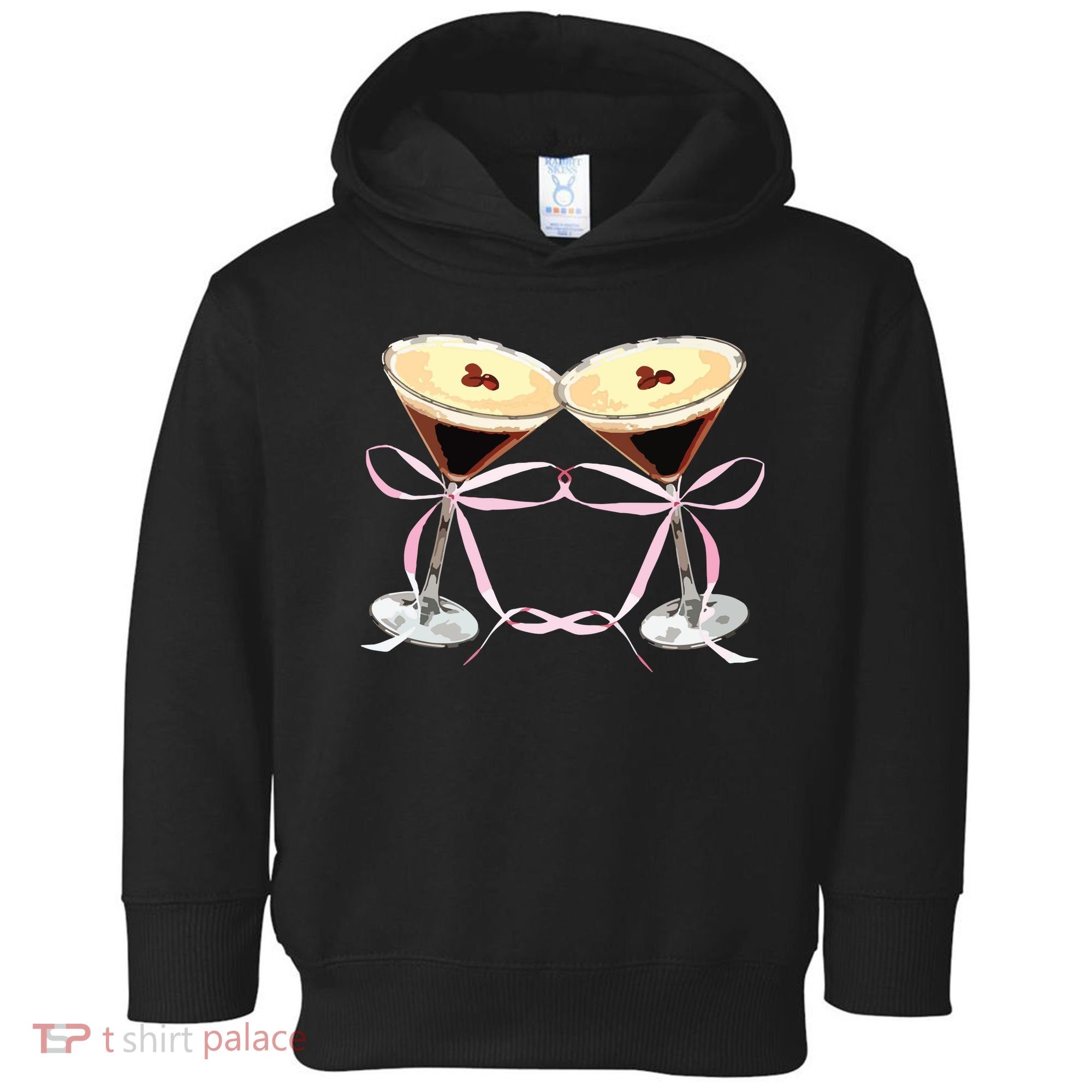Espresso Martini Bow Graphic For Girl Women Toddler Hoodie