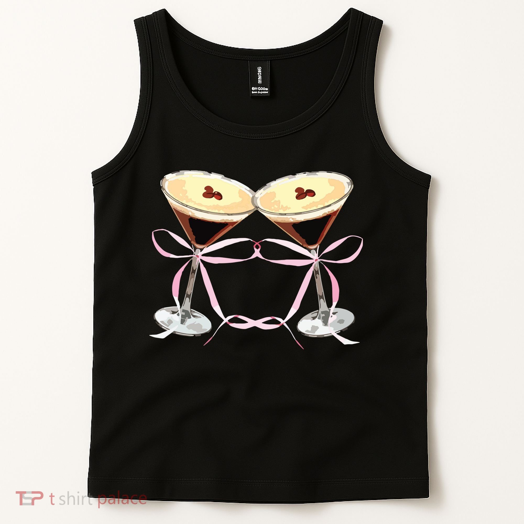 Espresso Martini Bow Graphic For Girl Women Tank Top
