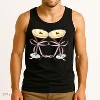 Espresso Martini Bow Graphic For Girl Women Tank Top thumb 3