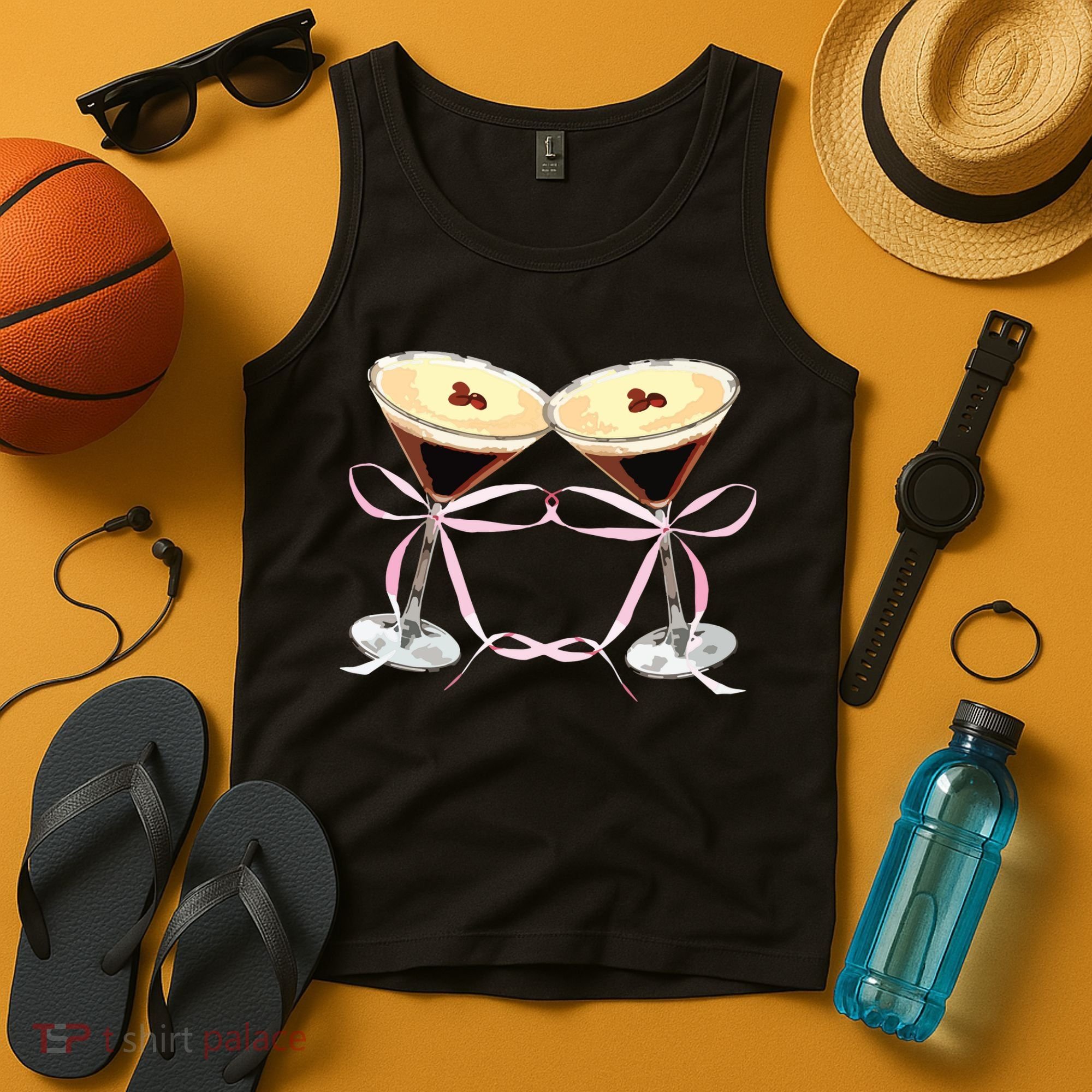 Espresso Martini Bow Graphic For Girl Women Tank Top
