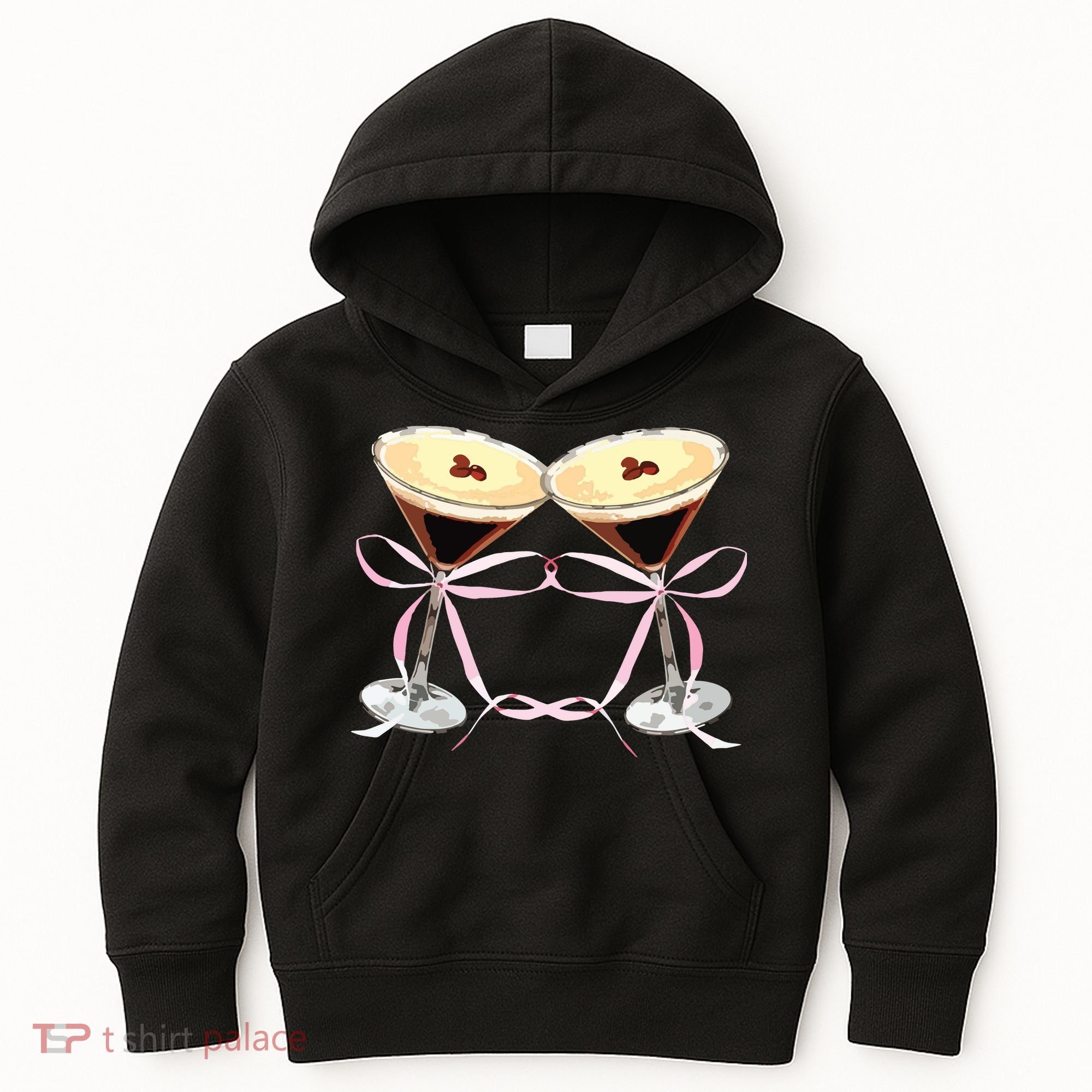 Espresso Martini Bow Graphic For Girl Women Kids Hoodie