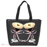 Espresso Martini Bow Graphic For Girl Women Tote Bag thumb 0