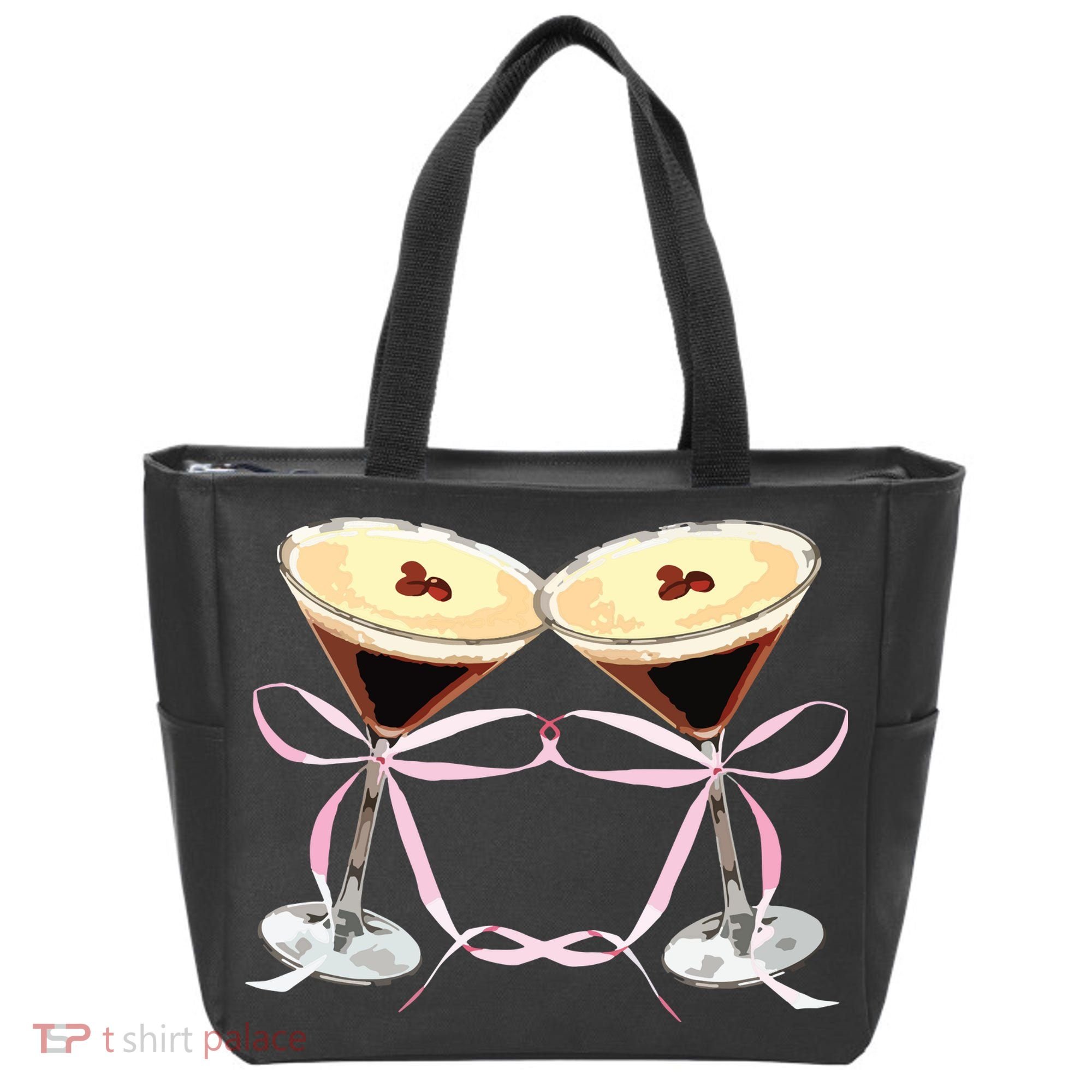 Espresso Martini Bow Graphic For Girl Women Tote Bag