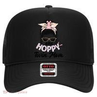 Easter Messy Bun One Hoppy Twin Mom Bunny Mom Easter Cool Gift Hat thumb 0
