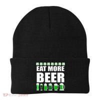 Eat More Beer St. Patrick's Day Irish Clover Green Beer Beanie thumb 0