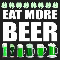 Eat More Beer St. Patrick's Day Irish Clover Green Beer Hat thumb 2