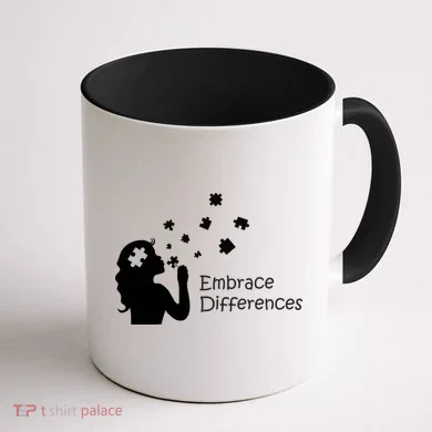 Embrace Differences Coffee Mug back
