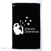 Embrace Differences Golf Towel thumb 0