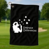 Embrace Differences Golf Towel thumb 1