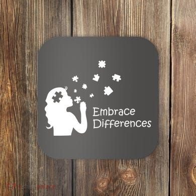 Embrace Differences Coaster