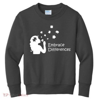 Embrace Differences Kids Sweatshirt