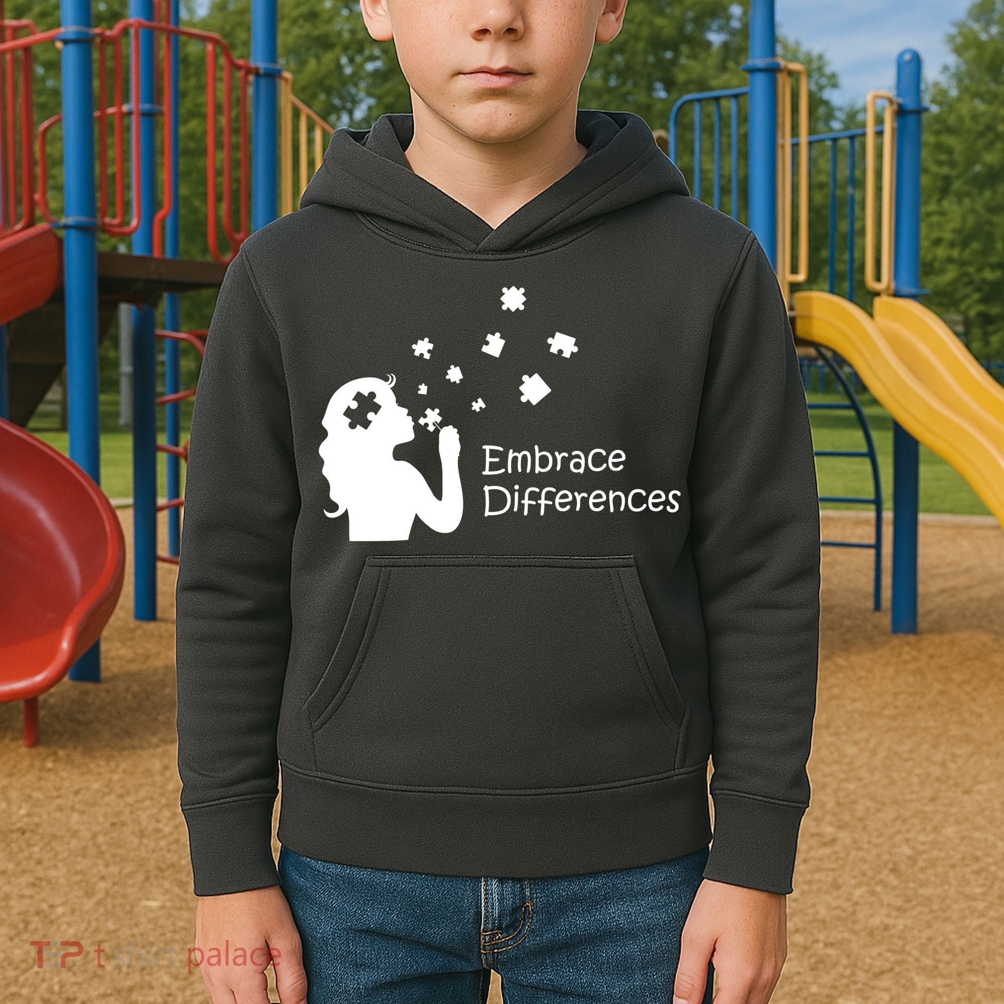 Embrace Differences Kids Hoodie