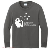 Embrace Differences Kids Long Sleeve Shirt thumb 0