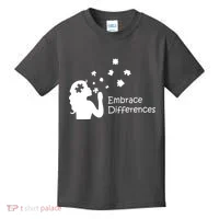 Embrace Differences Kids T-Shirt thumb 0
