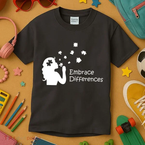 Embrace Differences Kids T-Shirt