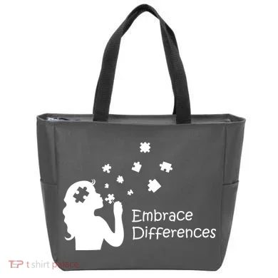 Embrace Differences Tote Bag