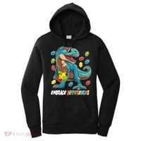 Embrace Differences Autism Awareness Dino Women's Hoodie thumb 0