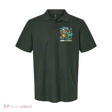 Embrace Differences Autism Awareness Dino Polo