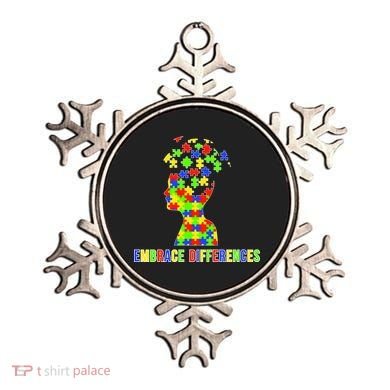 Embrace Differences Autism Awareness Puzzle Pieces Ornament