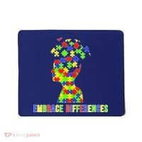 Embrace Differences Autism Awareness Puzzle Pieces Mousepad thumb 0