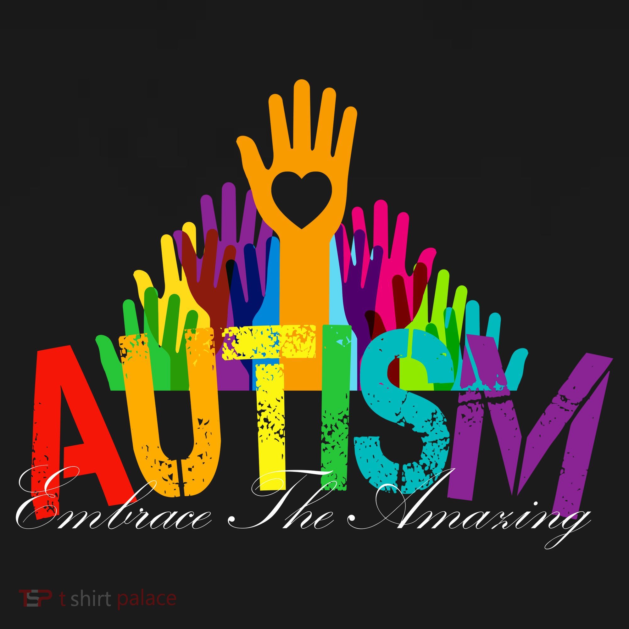 Embrace The Amazing Autism Hands USA-Made Doggie Bandana