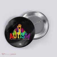 Embrace The Amazing Autism Hands Button thumb 0
